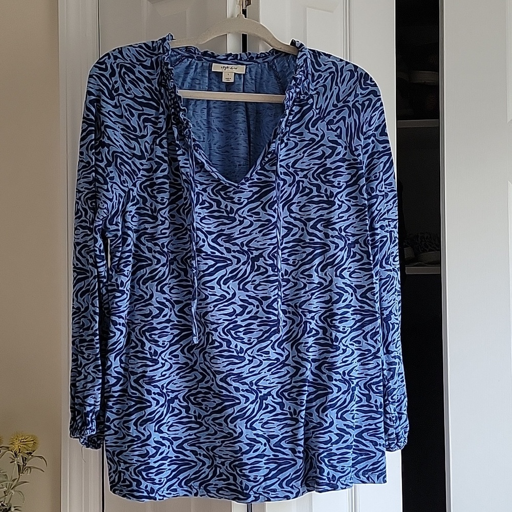 Style & Co 3/4 sleeve cotton top